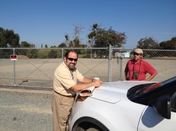 Mike Miller (l), Department of Water Resources tour guide extraordinaire. 